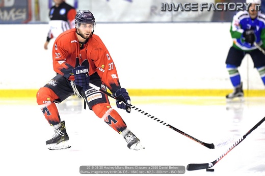 2019-09-20 Hockey Milano Bears-Chiavenna 2655 Daniel Belloni